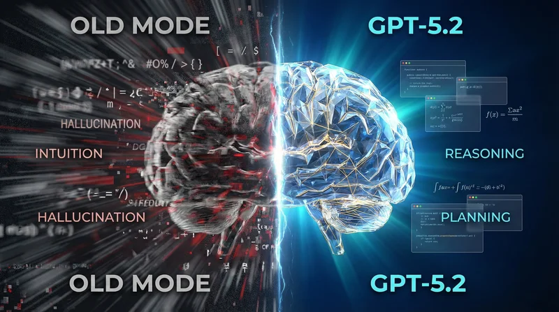 GPT-5.2 Thinking Mode vs Old Prediction Models Diagram