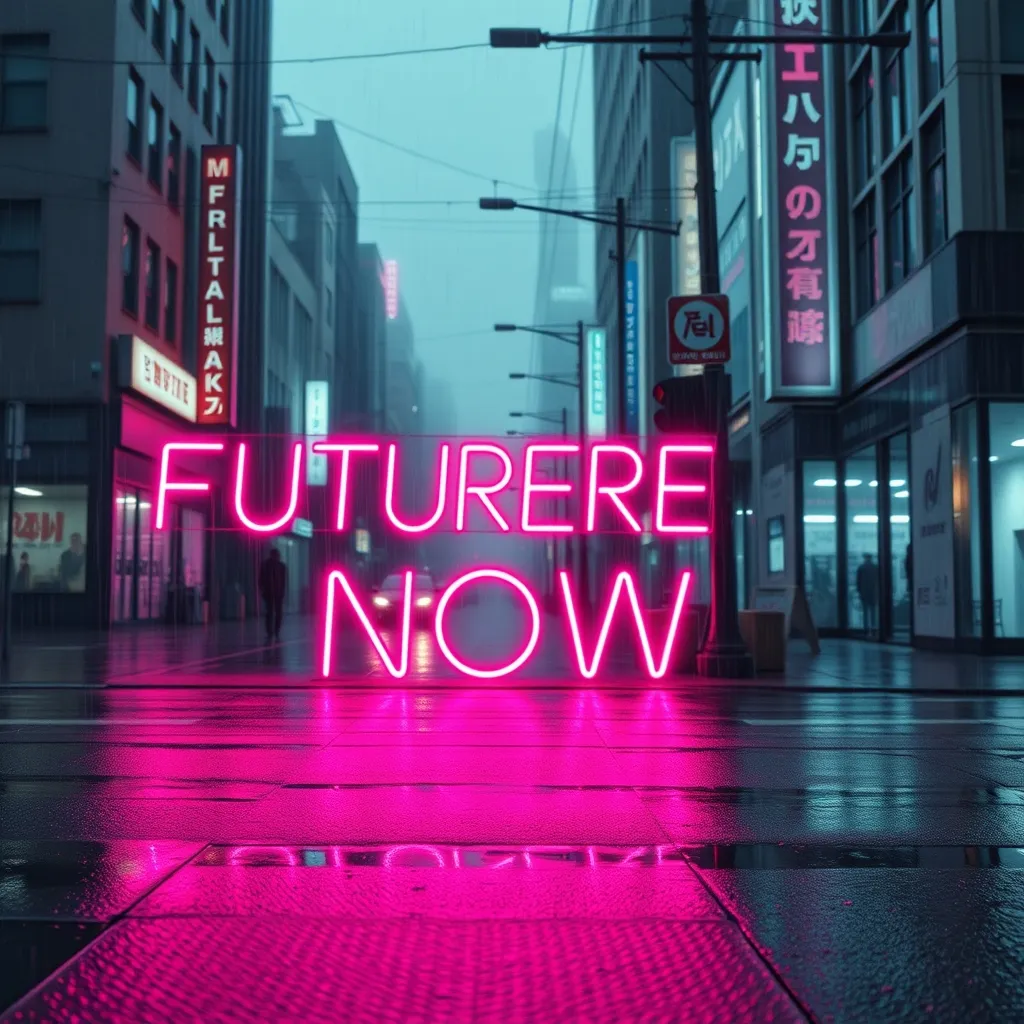 Accurate spelling met neonlicht door Flux Schnell