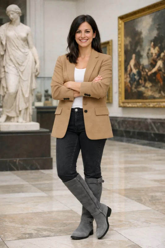 Vollständiges Outfit mit bewahrter Identität angewendet