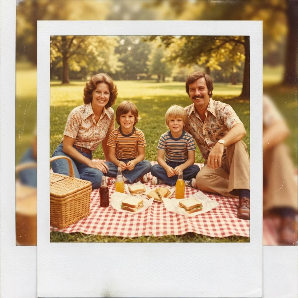 Authentic vintage film aesthetic