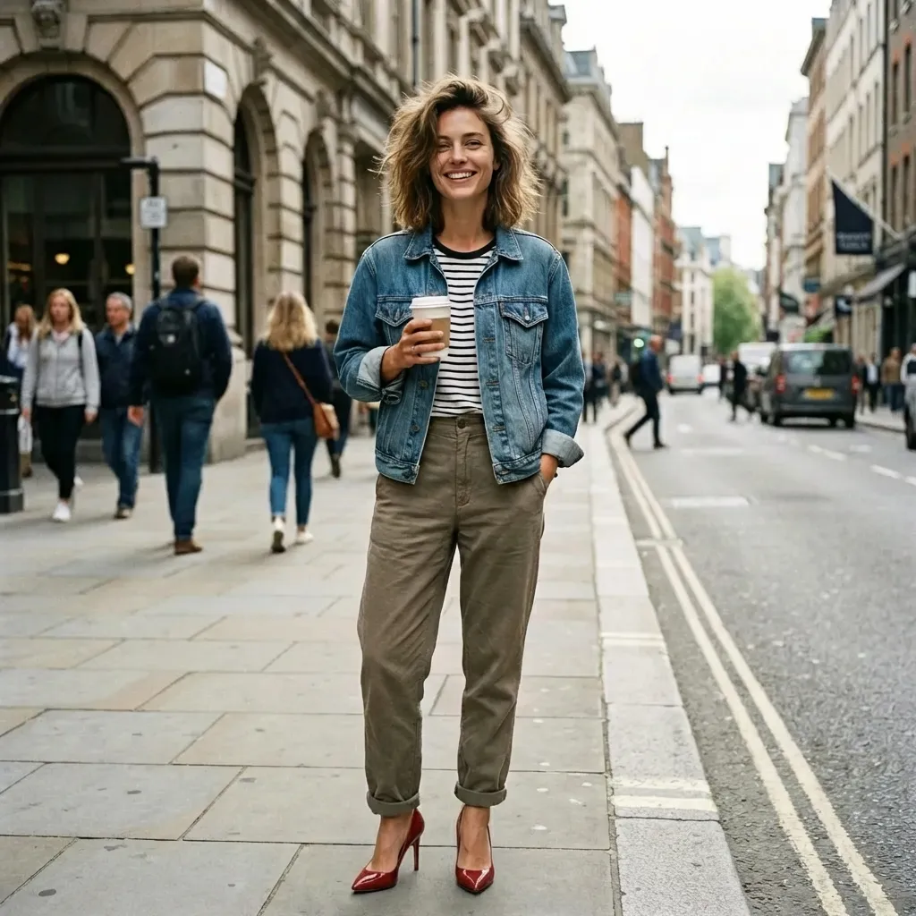 After: Changed to high heels (prompt: 'elegant red high heels')