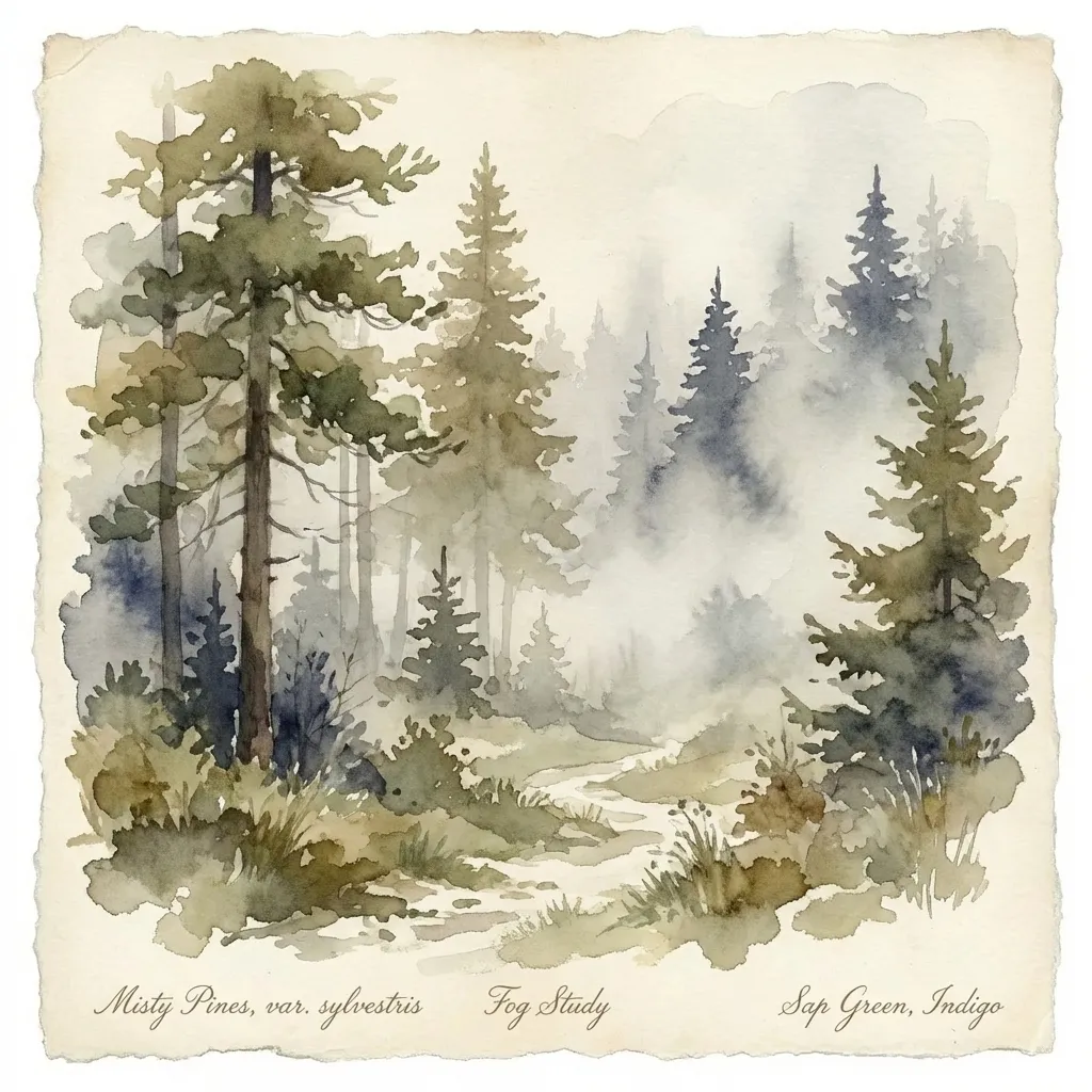 Output 3: Same style, new subject (landscape)