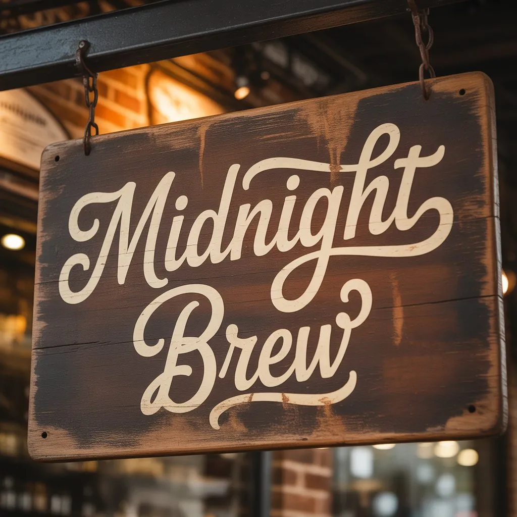 Handwritten typography with authentic aged texture