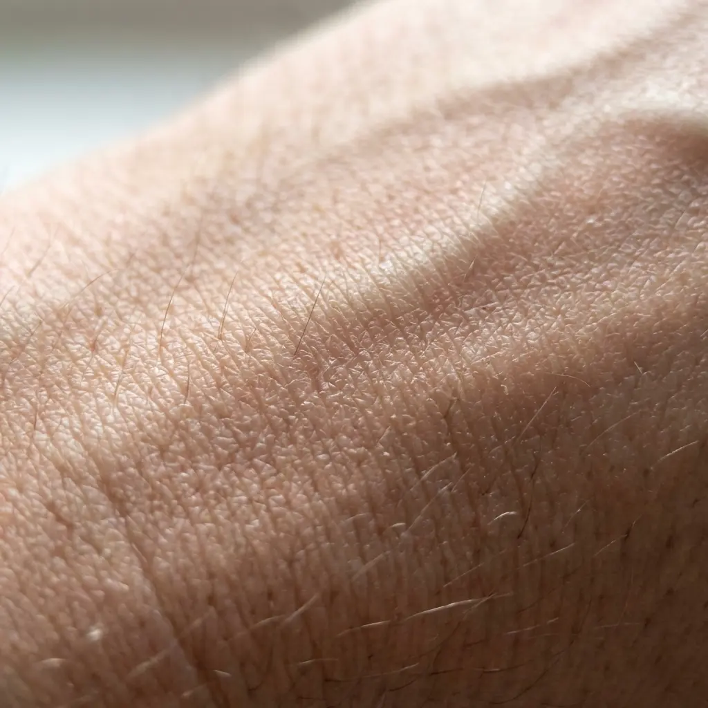 Photorealistic skin with natural imperfections