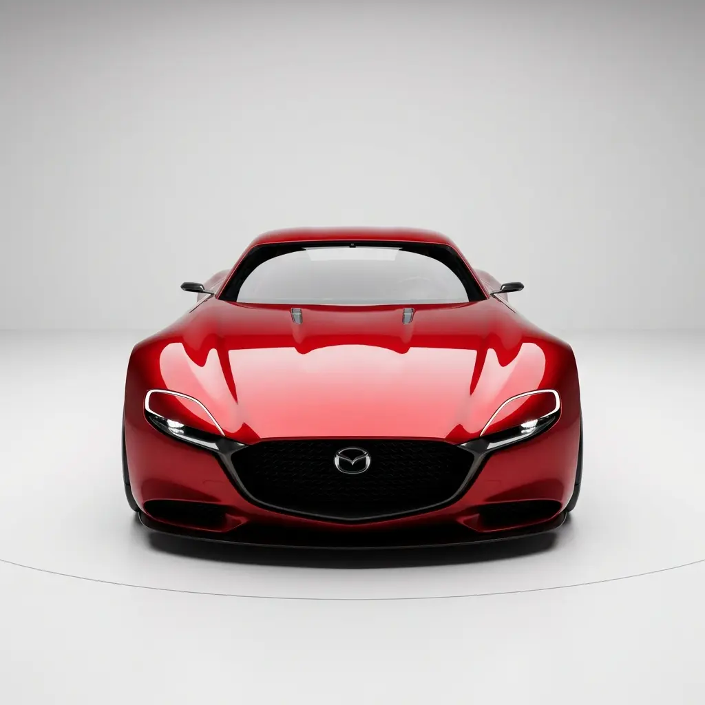 Input: Front view of sports car