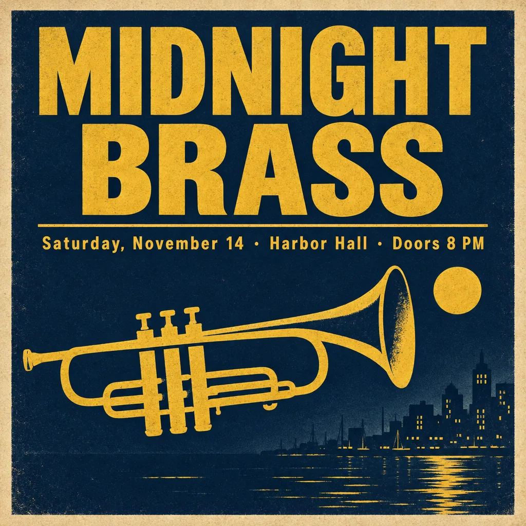 Jazz night poster