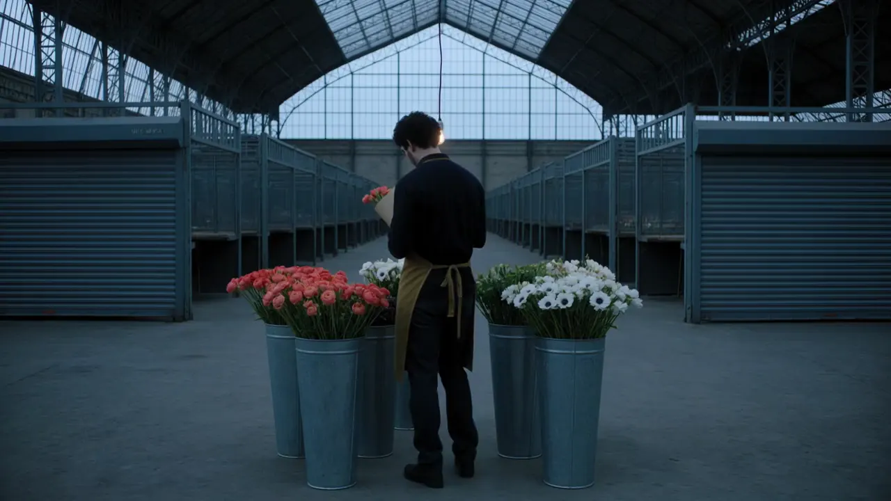 Florist: half orbit and a line