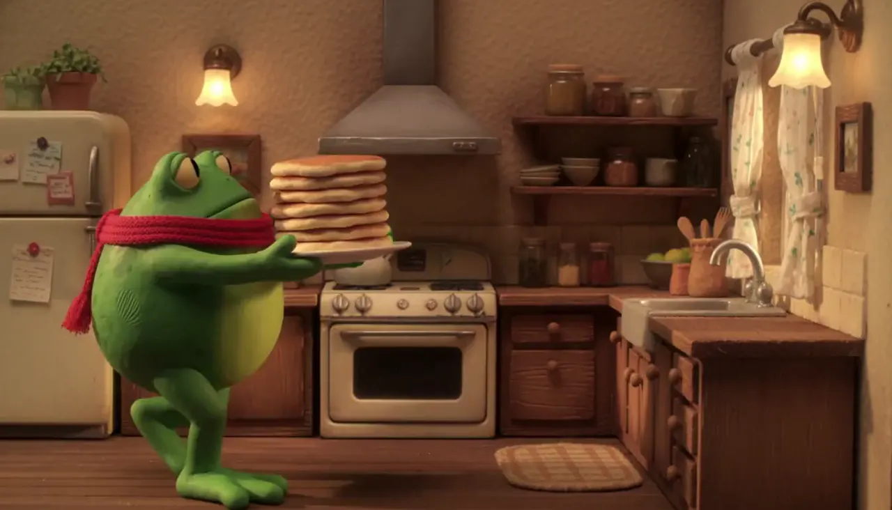 Claymation frog