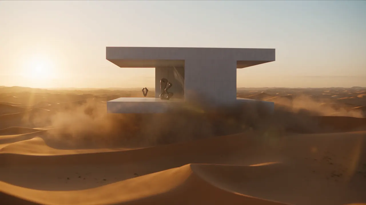 Floating desert museum